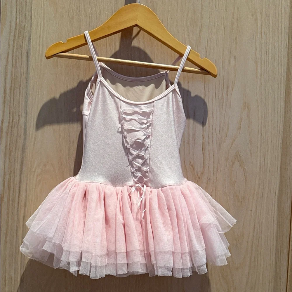 Mirella Sparkling Pink Ballet Skirted Leo - Picture 3 of 4